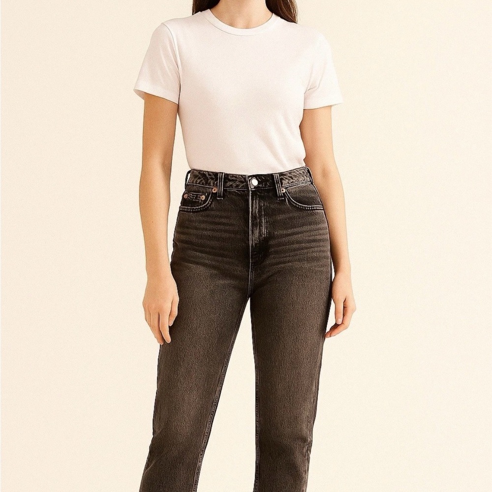 Topshop‎ Black Jeans W25 L30 High Rise Tapered Fit
